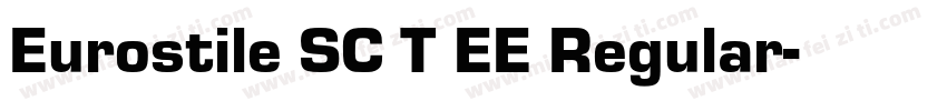 Eurostile SC T EE Regular字体转换